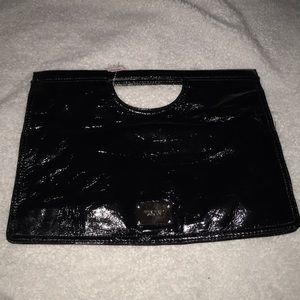 NINE WEST LARGE BLACK FOLDABLE PURSE/CLUTCH